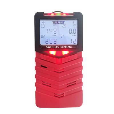 MicMeta Multi-Gas Detector with Imported Sensors for NH₃/H₂S/CO₂/CH₄ – IP66/IP68 Waterproof and Man Down Alarm