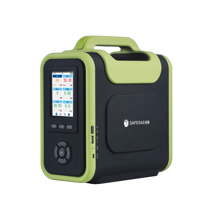 Multi Biogas Detector CH4 CO2 O2 H2S Built - In Printer Bluetooth / 4G / LORA Connection
