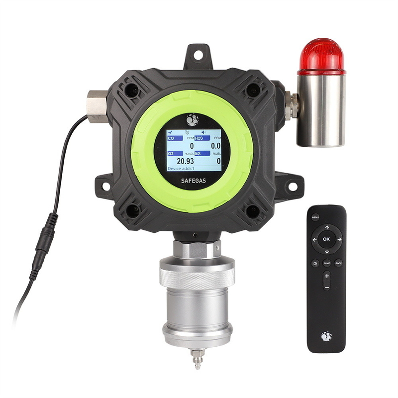 Wall Mounted 4 In 1 Gas Leak Detector IP66 With Pump/Diffusion Sampling