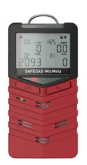 Portable CO H2S O2 LEL Multi Gas Detector In Coal Mine IP68 With Multi Numerical Display