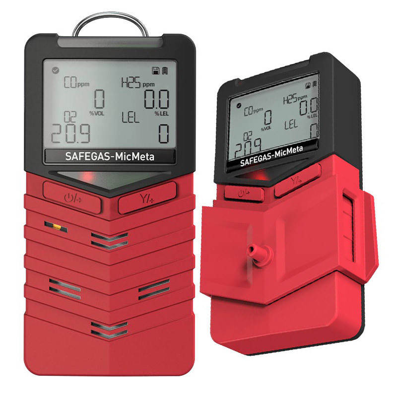 Multi-Gas Detector with Imported Sensors for NH₃/H₂S/CO₂/CH₄ – IP66/IP68 Waterproof and Man Down Alarm